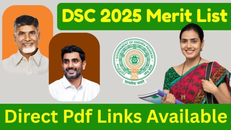 AP DSC Recruitment 2025 – Mega DSC General Merit List Released 17 AP DSC Recruitment 2025 – Mega DSC General Merit List Released